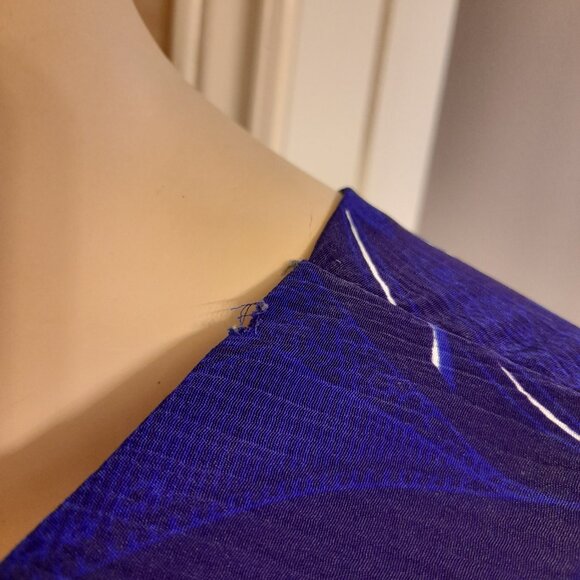 Amish Mennonite Dress Blue Handmade NO CAPE Cottagecore Old Fashioned - Picture 6 of 7